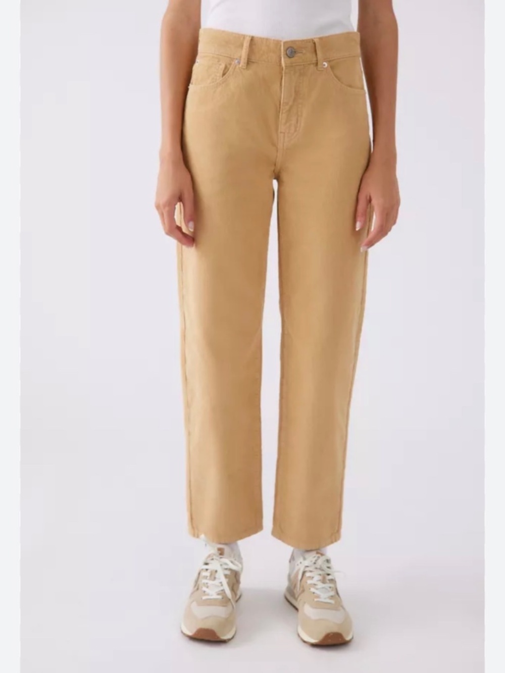 BDG URBAN OUTFITTERS | Khaki Ultra High Rise Cropped Straight-Leg Pants | Size 6
